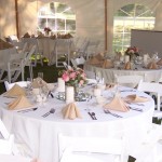 Formal Table Under a Pole Tent with Window Sides