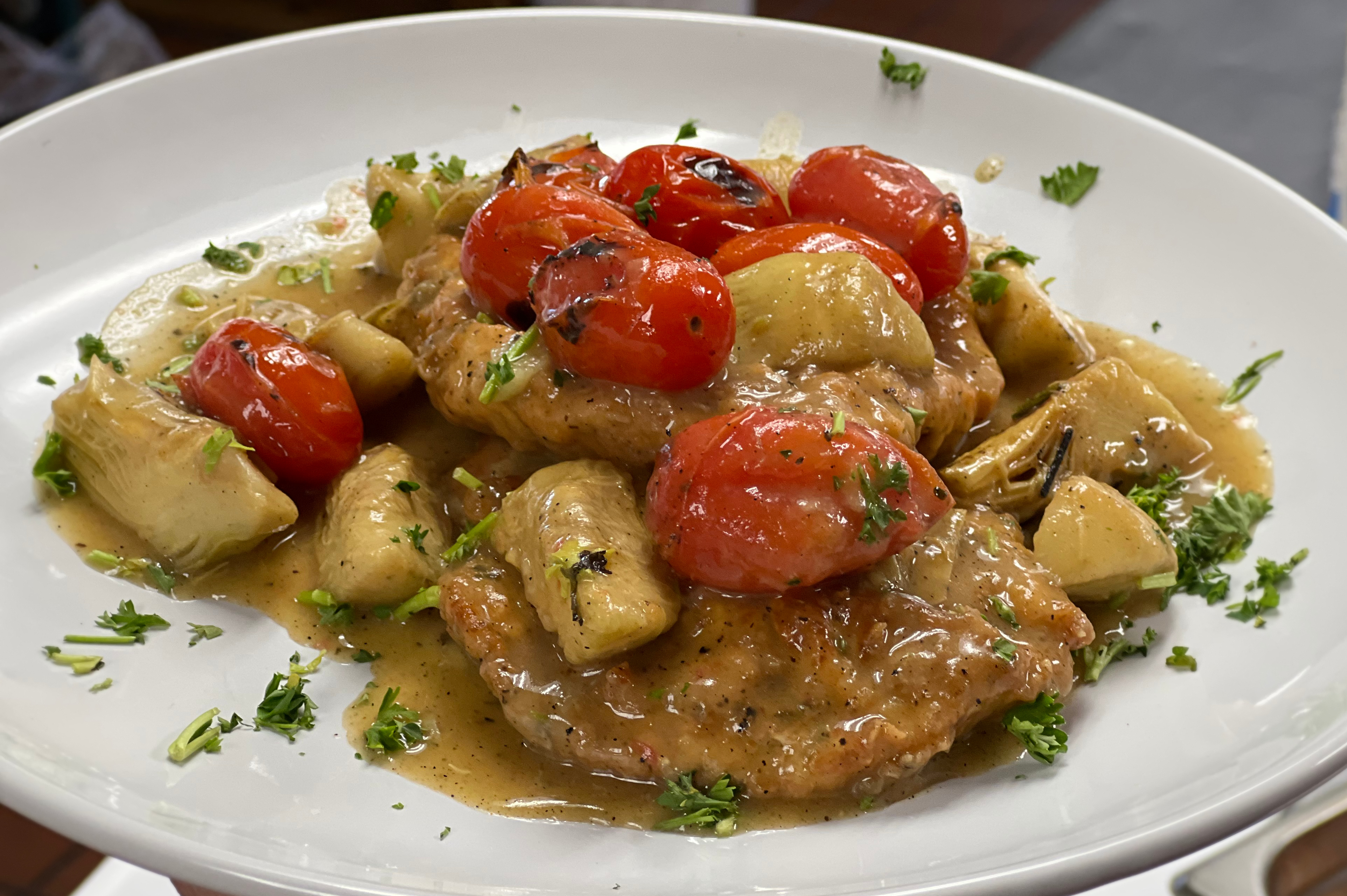 Chicken breast with cherry tomatoes